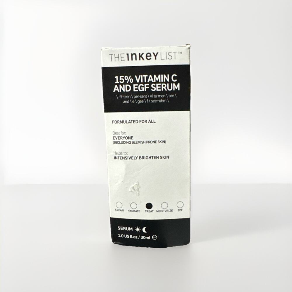 NIB The Inkey List 15% Vitamin C And Egf Serum 30ml